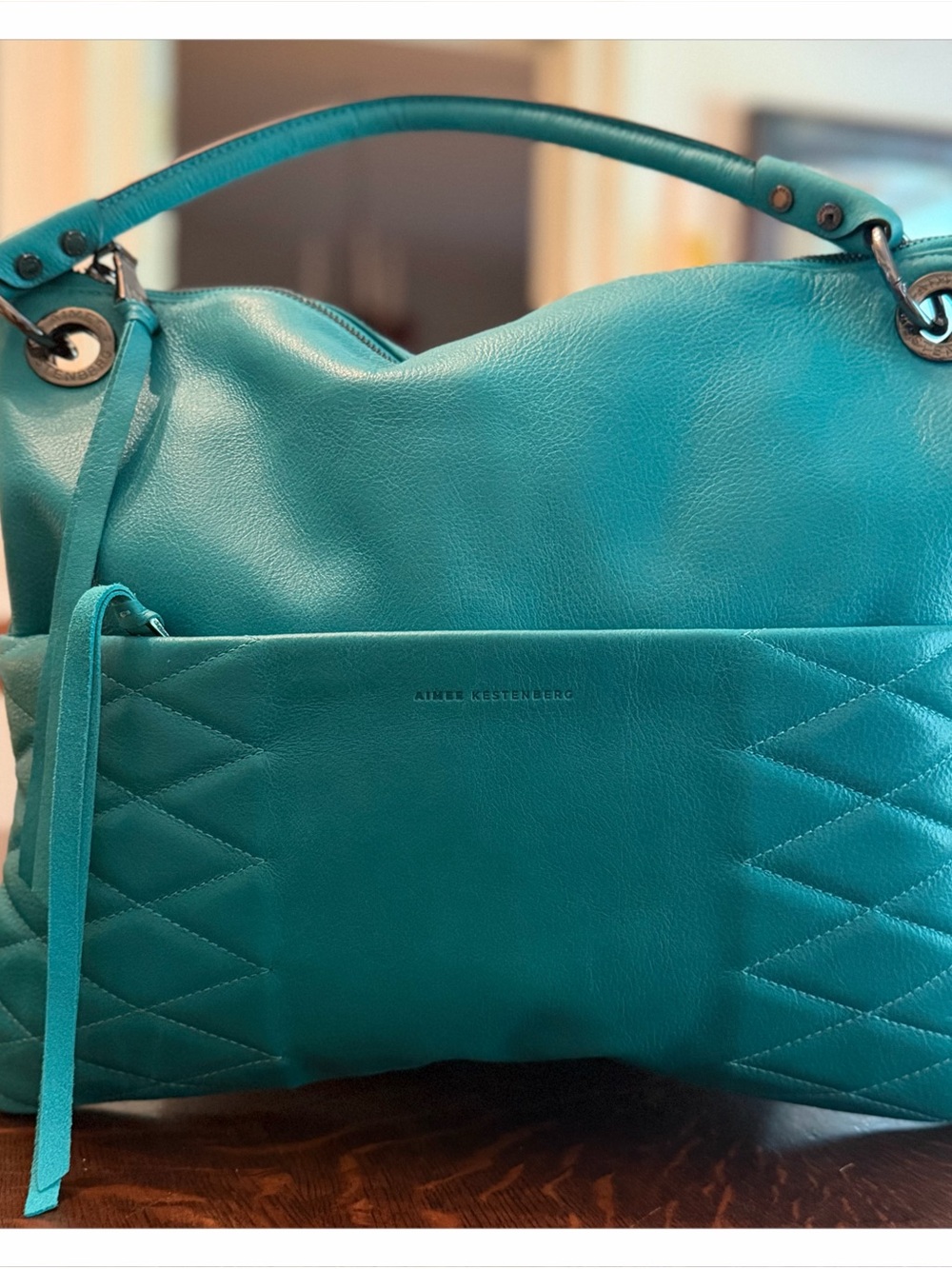 Aimee Kestenberg Convertible Leather Shoulder Bag Bondi Water